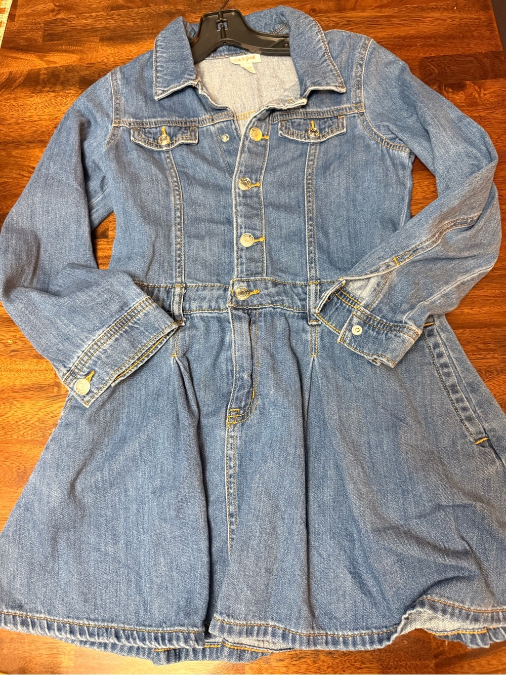 Cat & Jack Denim Jacket Dress in Blue